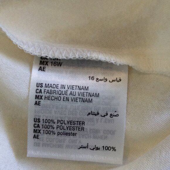 NWT Alfani 16W, Bone color, Maxi, Short cuffed sleeve; Special Occasion, Profess - Picture 7 of 7